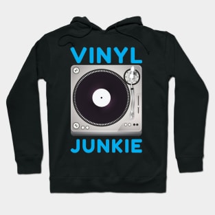 Vinyl Junkie Old School Record Player T-Shirt Hoodie